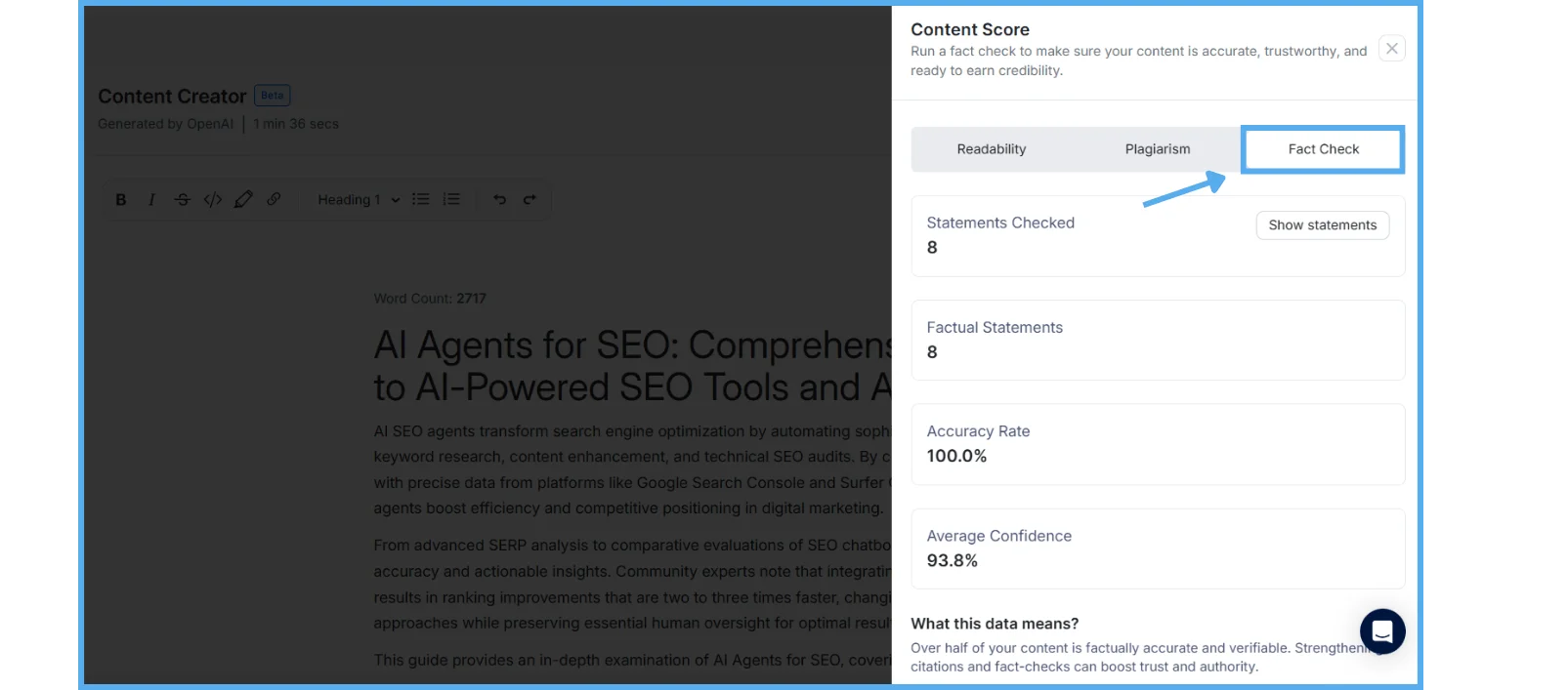 kiva-content-scoring-readability-plagiarism-fact-checking-confidence-analysis